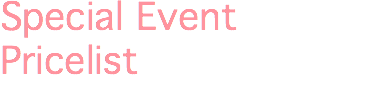Special Event Pricelist